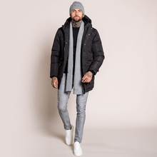 Load image into Gallery viewer, Script Scarf - Grey
